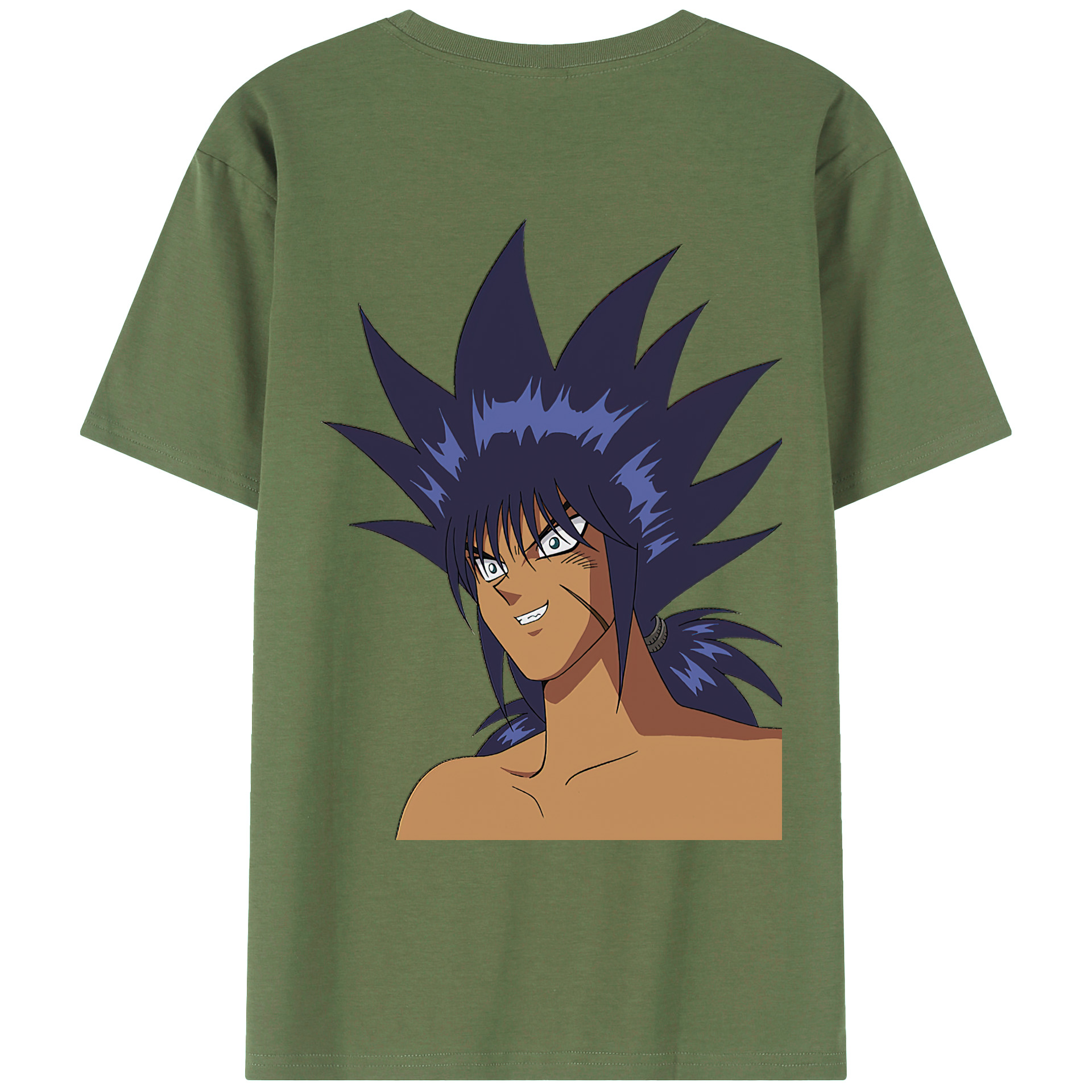 （画像用） 遊☆戯☆王 Yu-Gi-Oh! 綿100％ メンズ半袖Tシャツ（バックプリント） 通気性